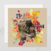 すべての完璧なギフト感謝祭の写真カード シーズンカード (正面/裏面)