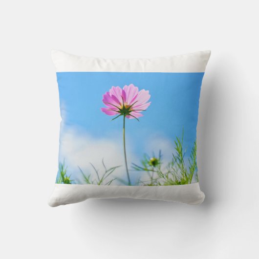 すべての家族のための柔らかい枕 – 新鮮な花のウォーパ クッション (裏面)