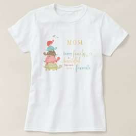 すべての家族は美しいタイポグラフィ Tシャツ