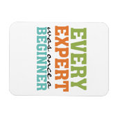 すべての専門家は一度は初心者だった マグネット (横)