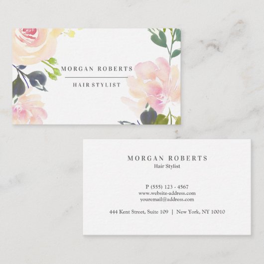 すべての専門植物花かわいらし類 名刺 (正面/裏面)