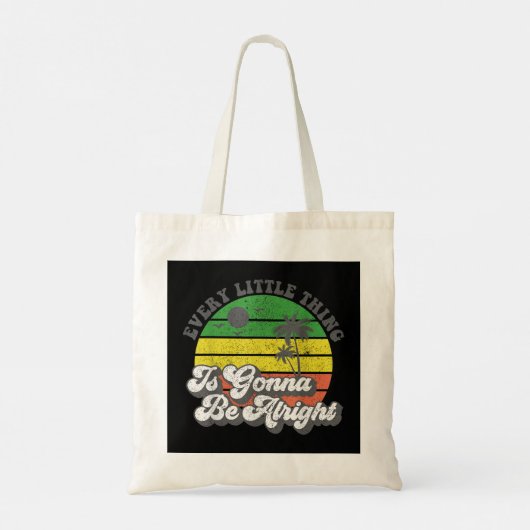 すべての小さなことはジャマイカウォムに問題はない トートバッグ (裏面)