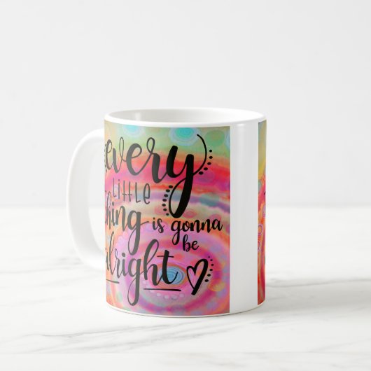 すべての小さなことは大丈夫だろう コーヒーマグカップ (正面左)