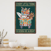 すべての小さなことは大丈夫であるヴィンテージ ポスター (キッチン)