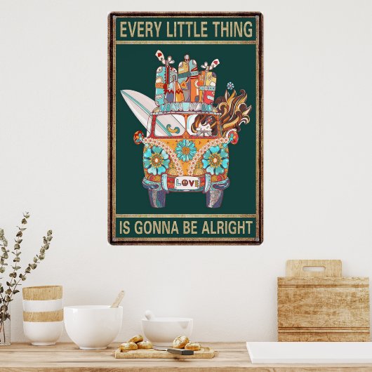 すべての小さなことは大丈夫であるヴィンテージ ポスター (キッチン)