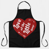 すべての小さなものを愛するデザイン エプロン (正面)