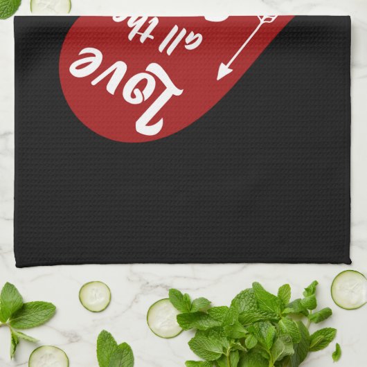 すべての小さなものを愛するデザイン キッチンタオル (折り畳み)