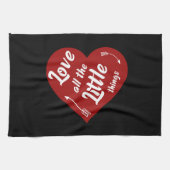 すべての小さなものを愛するデザイン キッチンタオル (横)