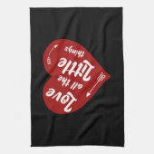 すべての小さなものを愛するデザイン キッチンタオル (縦)