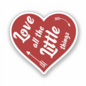 すべての小さなものを愛するデザイン シール (正面)