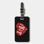 すべての小さなものを愛するデザイン ラゲッジタグ (正面縦)