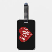 すべての小さなものを愛するデザイン ラゲッジタグ (裏面縦)