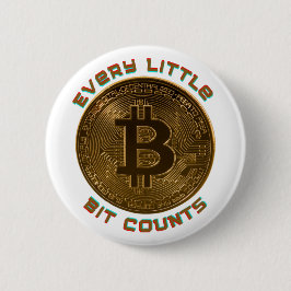 すべての小さなビットはビットコインボタンをカウント 缶バッジ