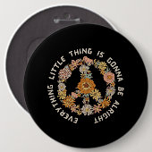 すべての小さな事は大丈夫に準備されている女性 缶バッジ (正面&裏面)