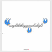 すべての小さな事は、つもり大丈夫ステッカーになる シール (シート)