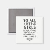 すべての小さな女の子（マグネット）へ マグネット (正面/裏面)