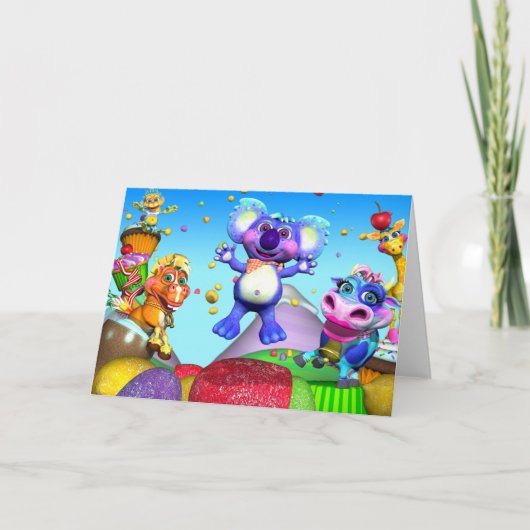 すべての小さな雨滴ノートカード カード (正面)