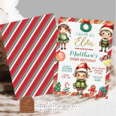 すべての小妖精や小人の呼び出しクリスマスクッキー子供の誕生日 招待状