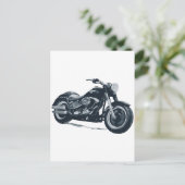 すべての少年は太った青いアメリカのオートバイが大好き ポストカード (スタンド正面)