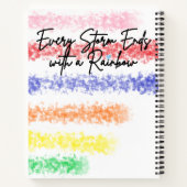 すべての嵐はレインボーデラックスノートブックで終わる ノートブック (裏面)