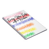 すべての嵐は虹のノートで終わる ノートブック (右側)