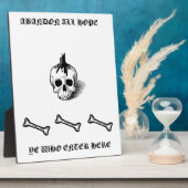 「すべての希望を捨てる」プラーク フォトプラーク (側面)