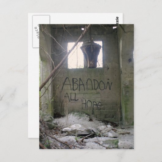 すべての希望を捨てる ポストカード (正面/裏面)