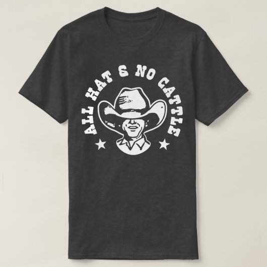 すべての帽子と牛なし Tシャツ (デザイン正面)