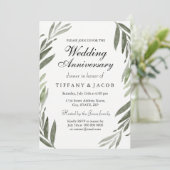 すべての年のグリーンリーフの結婚記念日招待状 招待状 (スタンド正面)