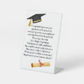 すべての年齢のためのユニバーサルデザイン卒業式 台座サイン (正面)