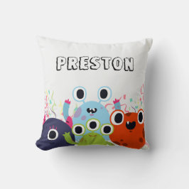 すべての年齢のための小さなモンスターの誕生日パーティー クッション
