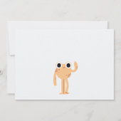 すべての年齢のための小さなモンスターの誕生日パーティー サンキューカード (裏面)