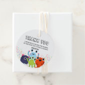 すべての年齢のための小さなモンスターの誕生日パーティー フェイバータグ (インサイチュ)