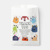 すべての年齢のための小さなモンスターの誕生日パーティー フェイバーバッグ (正面)