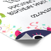 すべての年齢のための小さなモンスターの誕生日パーティー ポスター (角)