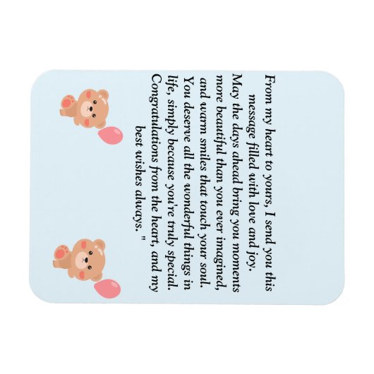 すべての年齢のための心のこもった&健康マッサージ マグネット (横)