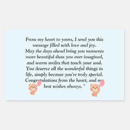 すべての年齢のための心のこもった&健康マッサージ 長方形シール