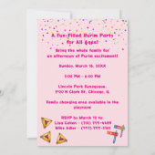 すべての年齢のための2026ハプピープリム祭り 招待状 (裏面)