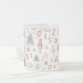 すべての年齢のクリスマスプレゼント| フェスティバル | ナツクラッカー フロストグラスマグカップ (正面左)