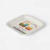 すべての年齢の誕生日トレインカラフルチュガのすべての乗船 ペーパープレート (傾斜あり)