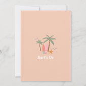 すべての年齢サーフィン誕生日パーティー招待 招待状 (裏面)