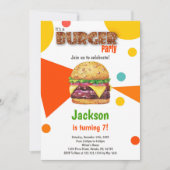 すべての年齢層のおもしろいクックアウトまたはBBQパーティーカード 招待状 (正面)