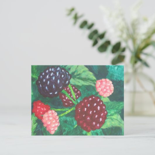 すべての年齢層のブラックベリーつる植物 ポストカード (スタンド正面)