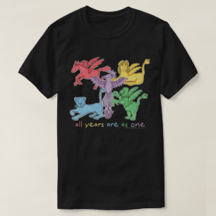 "すべての年…" 暗いTシャツ(さまざまなスタイル) Tシャツ