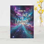 すべての幸運の宇宙グッドラック試験GCSE SAT カード (黄色い花)