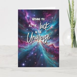 すべての幸運の宇宙グッドラック試験GCSE SAT カード