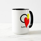 すべての形と色を愛するマグカップ マグカップ (正面右)