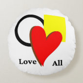 すべての形と色を愛するラウンドピロー ラウンドクッション (正面)