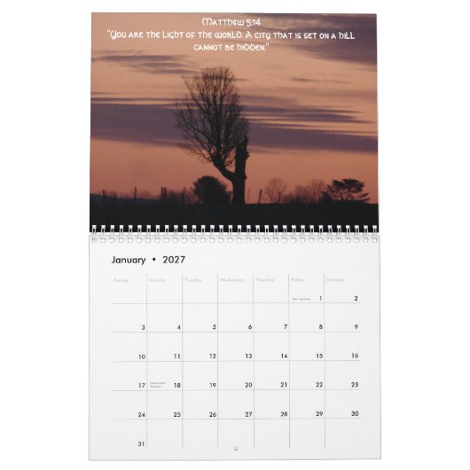 すべての彼の栄光… 2010年 カレンダー (1月 2027)