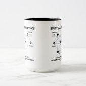 すべての後の勉強の量子物理学事をすることができます ツートーンマグカップ (中央)